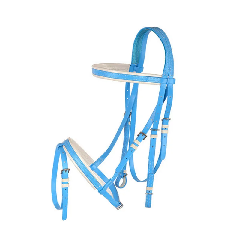  Прохладная и необычная двойная уздечка из ПВХ для лошадей в западном стиле