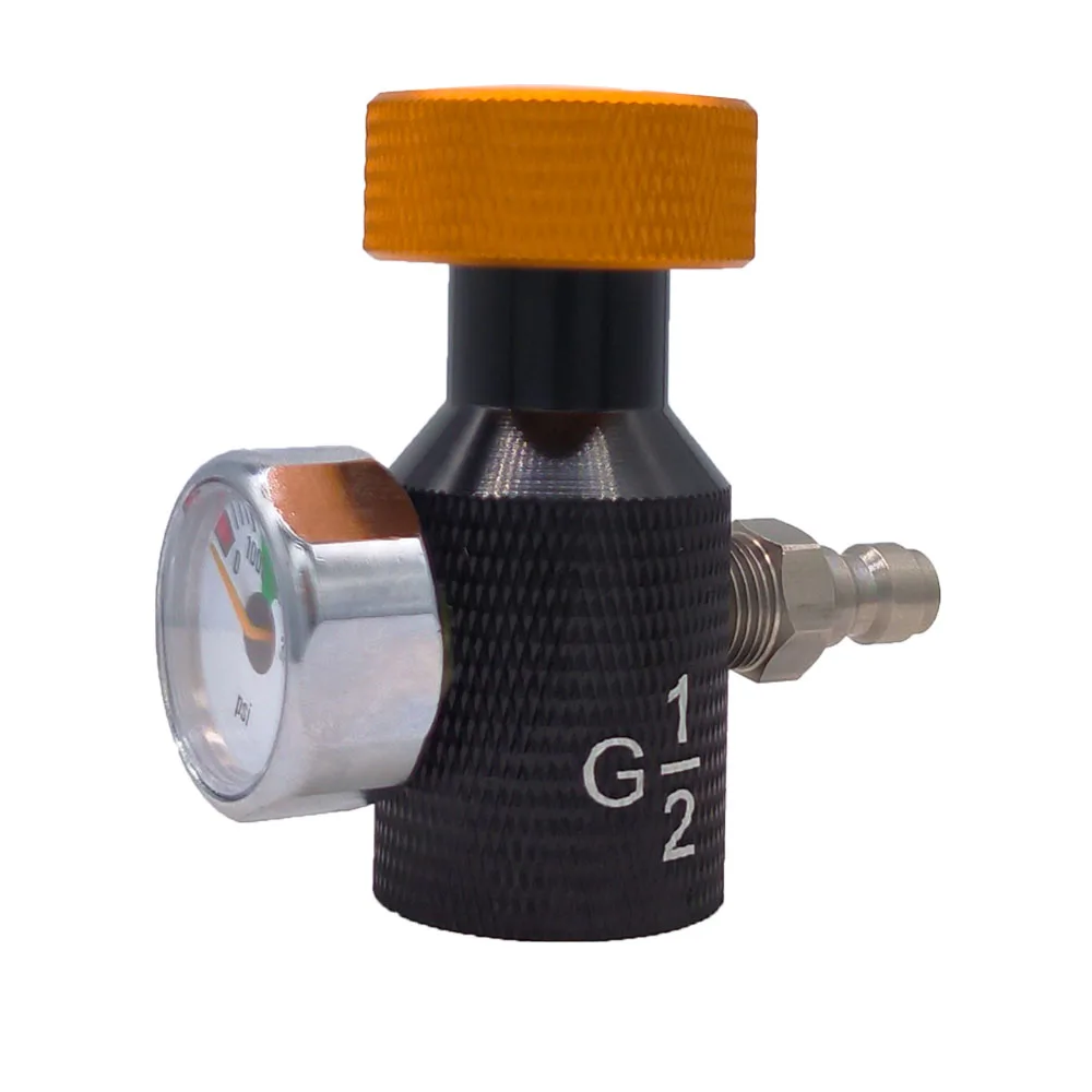 2024 Easy Screw Paintball On/ Off CO2 HPA Fill Adapter G1/2-14 with Double 1/8 NPT