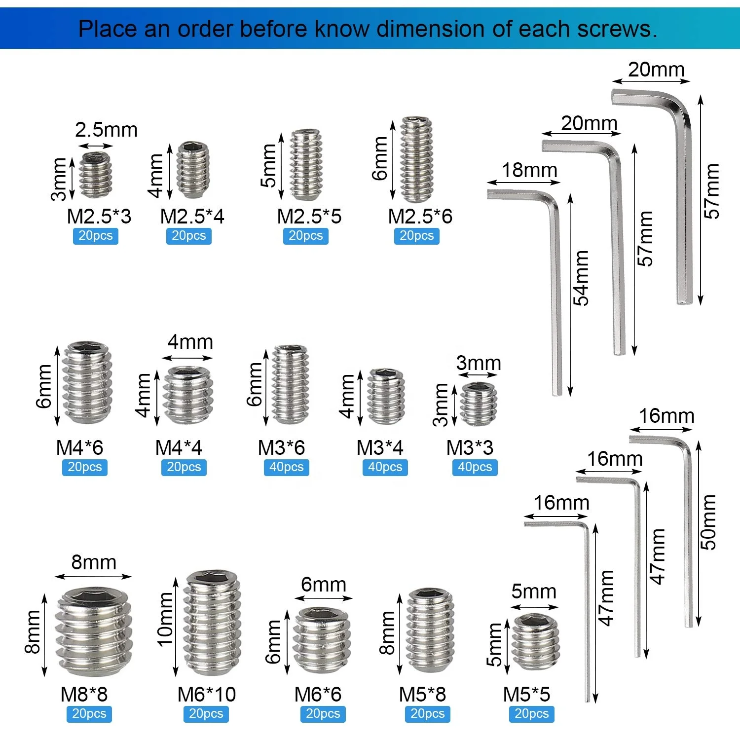 Ex-Factory Price Machine Screws Custom Set Screw Manufacturers Furniture Set Screws With Packing