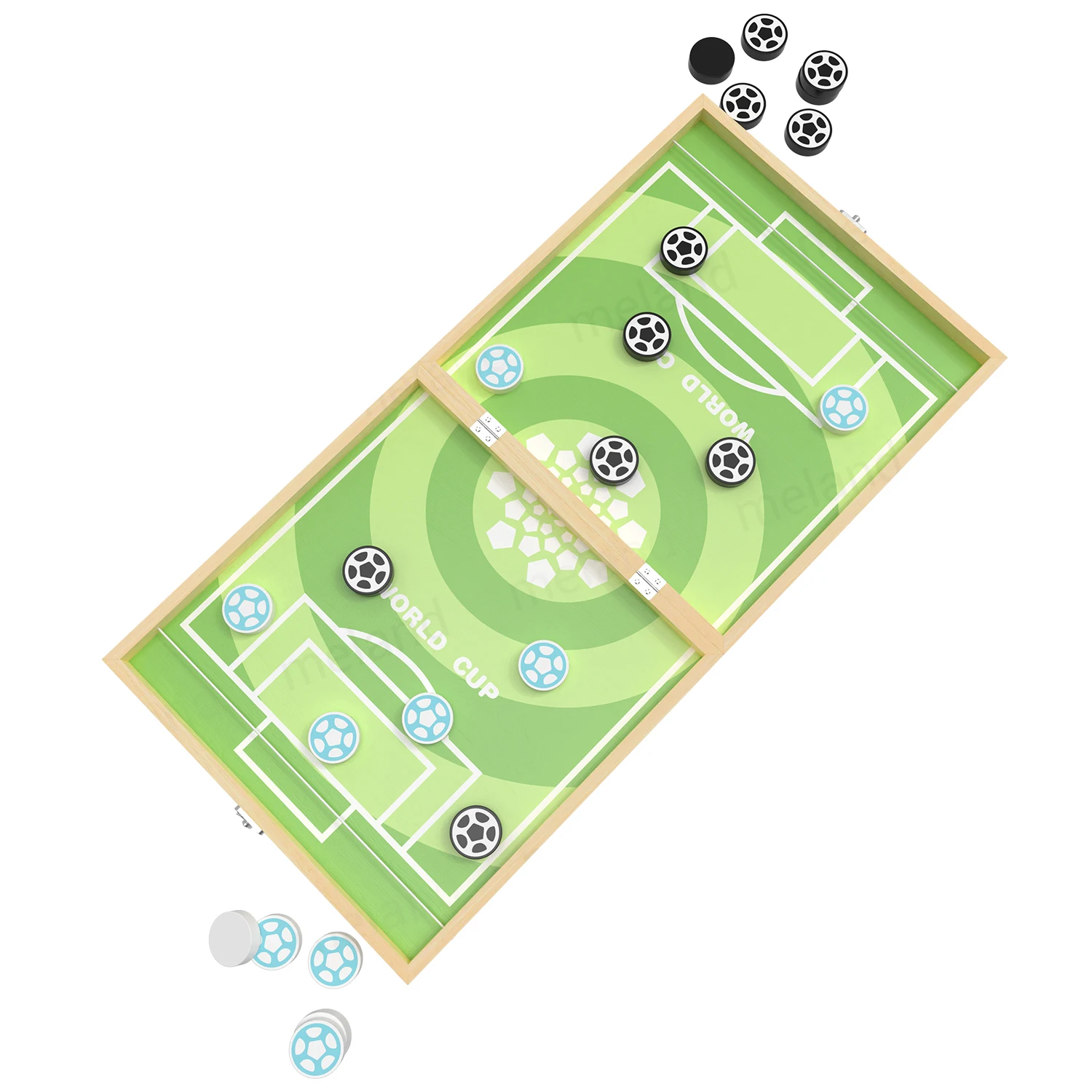 Fast Sling Puck Game Desktop Hockey Game Set for Party Wooden Multi Tabletop Indoor Portable Board Games