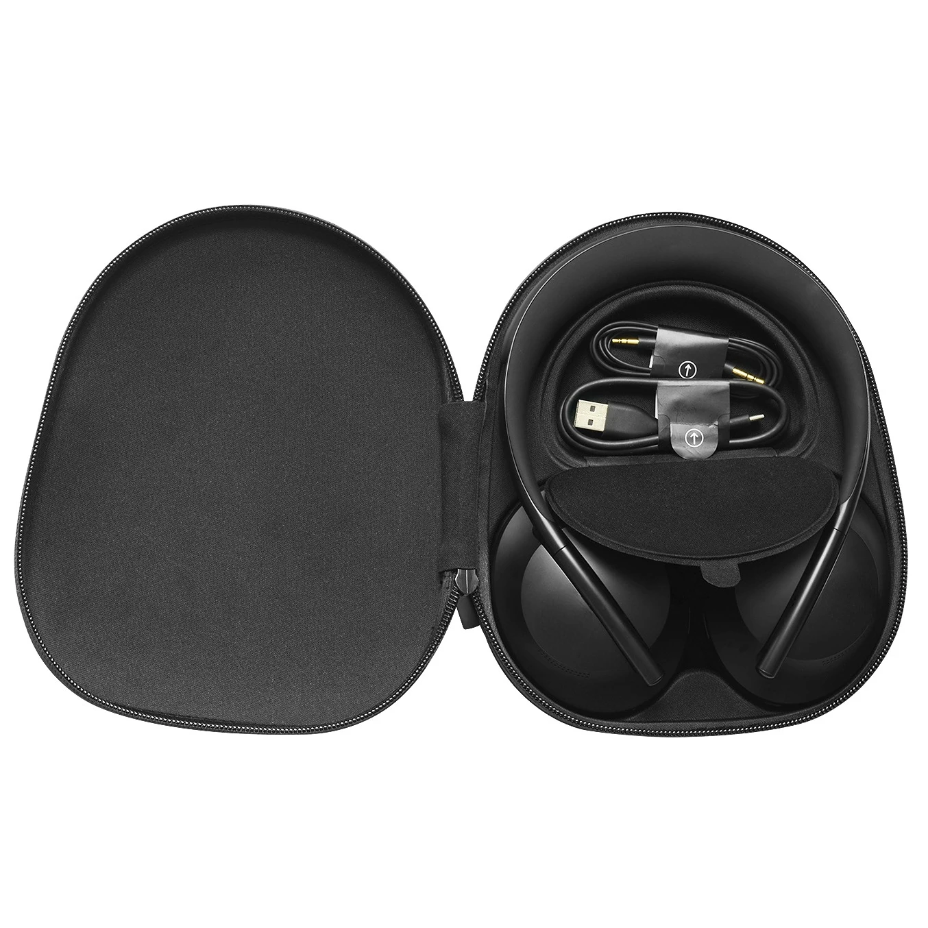 Headphone Case Classic Portable Protective Waterproof PU for BOSE NC700 with Magnet Storage Hard Carry Case Nylon