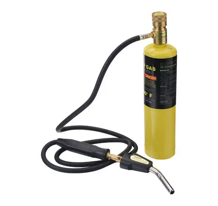 UWELD 2023 Gas Mapp Propane air Fuel HVAC Welding Turbo Torch with Double Tube