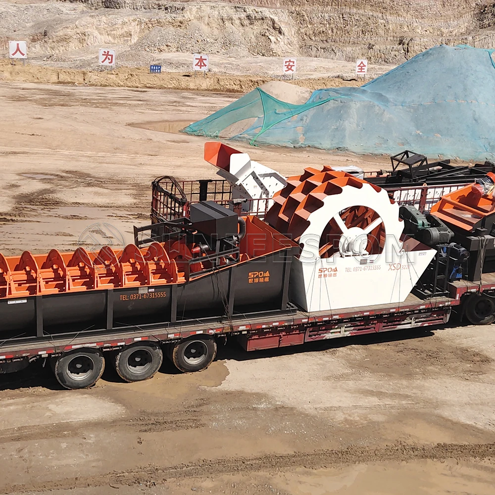 50ton per hour bucket wheel sand washing machine XS 2900 marine river yellow sand washer