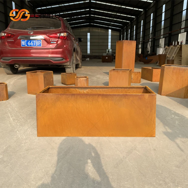 Горшки под заказ, горшки для растений, горшки из кортеновой стали, горшки для цветов из кортеновой стали, горшки из кортеновой стали, товары для сада