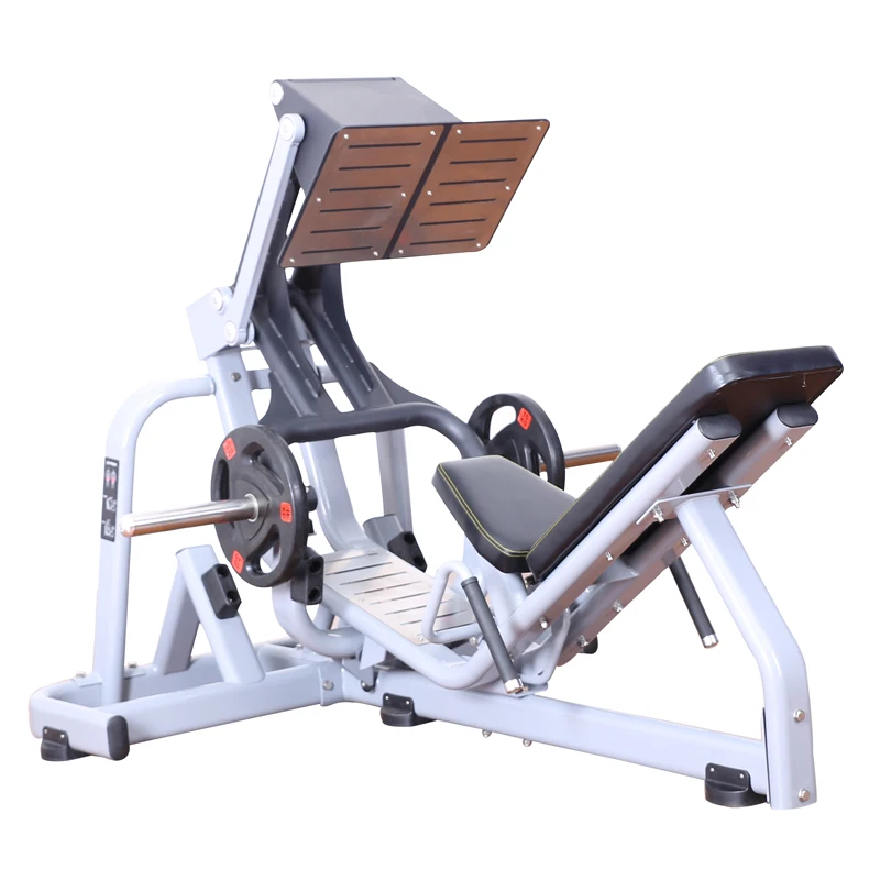 Commercial Gym Fitness Leg Exercise Strength Training Plate Loaded Equipment Linear 45 Degree Leg Press Machine For Bodybuilding