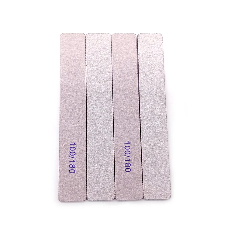Logo customized rectangle zebra 100 180 grit nail files