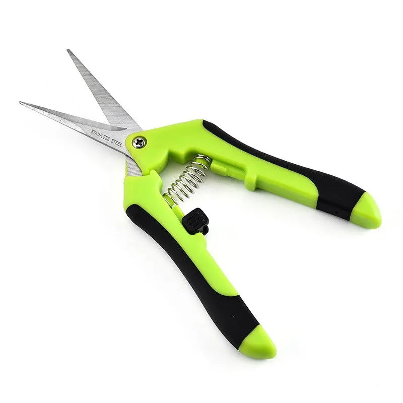 Wholesale TPR Handle Stainless Steel Blades Garden Pruner Fruit Trimming Grape Cutting Scissors