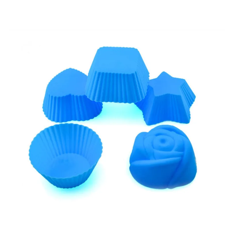 Silicone cake cup heart-shaped jelly pudding ice mold rice cake muffin cup bowl cake mold