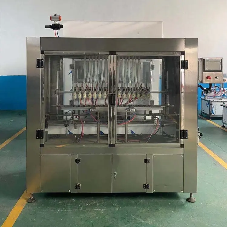 Full Automatic Linear Piston Car Oil Motor Oil Filler Lubricant Filling Machine 2, 4, 6, 8, 10, 12, 14, 16 nozzles