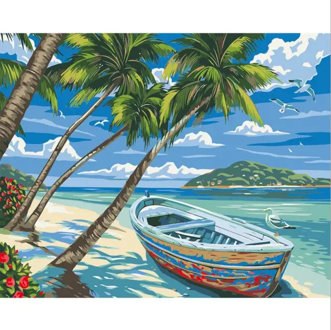 40*50cm Acrylic Paint by Number Kit on Canvas Paint by Numbers for Adults