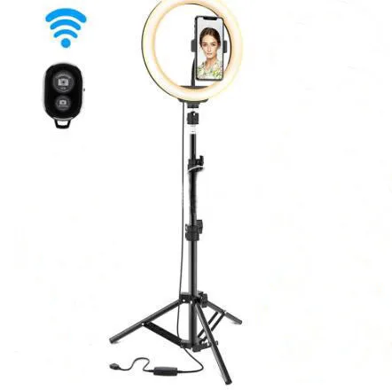 Dimmable LED Selfie Ring Light With Tripod USB Selfie Light Ring Lamp Big Photography Ringlight With Stand For Tiktok Youtube