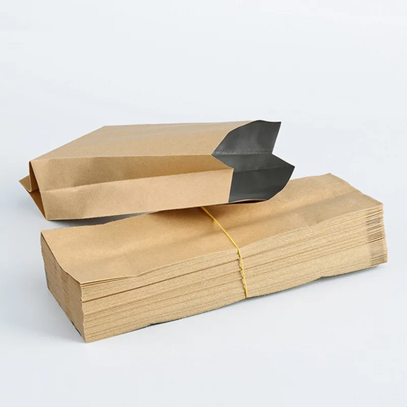 Best sell wholesale fan-shaped window factory price stand up pouch kraft paper bag