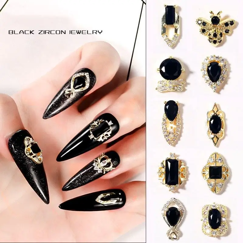 Luxury Rhinestones Nail Stone 3D Nail Art Decorations Jewelry Zircon Nail Charms