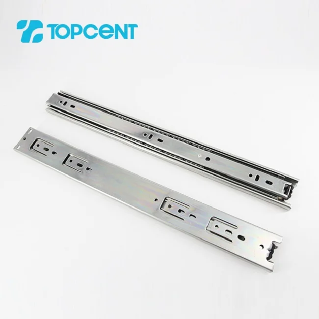 Topcent Full Extension Slide Rail Telescopic Ball Bearing Slides Furniture Drawer Runner