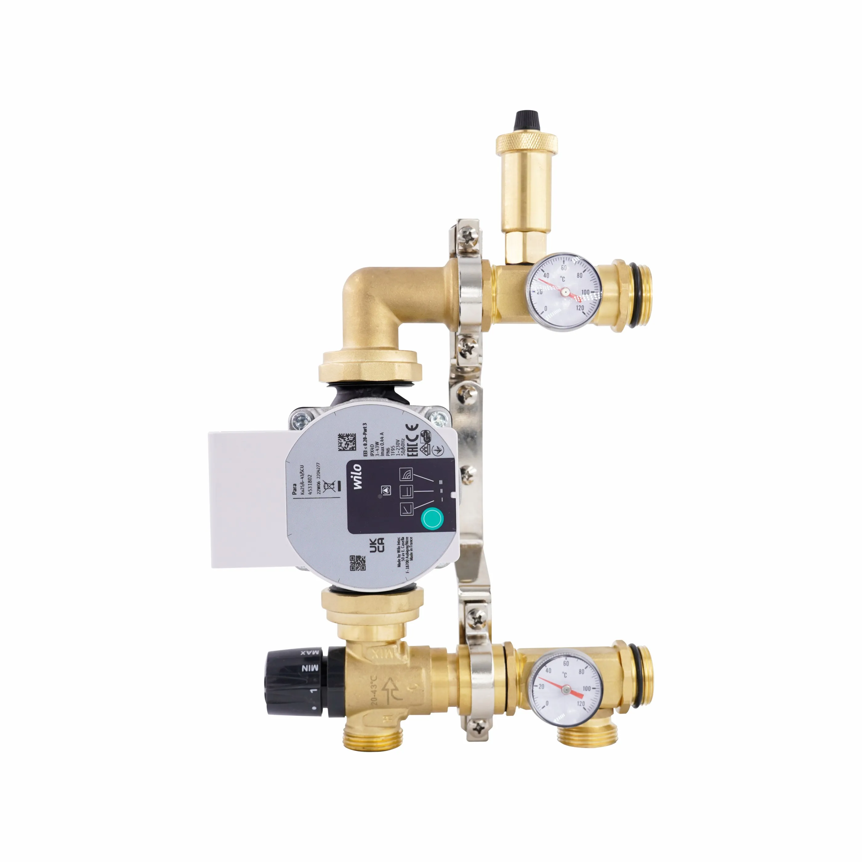 ZHONGLIANG Underfloor heating system Manifold Pump Control Pack for Heat Pump Systems and Mixing Set Mixing Valve Unit