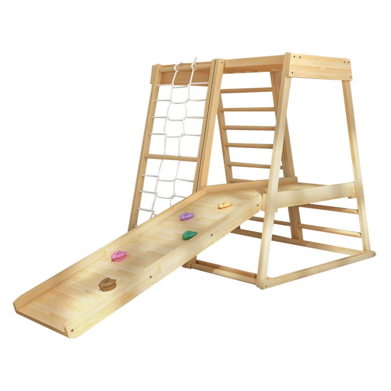 kids indoor climbing frames woddend climbing frame and slide indoor climb frame