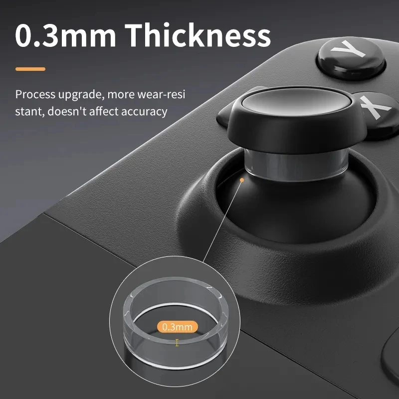 4PCS Protect Joystick Silicone Ring for Steam Deck/Quest2/Pico4 Wear Resisting Rubber Joystick Cover for PS5 VR2/Meta Pro