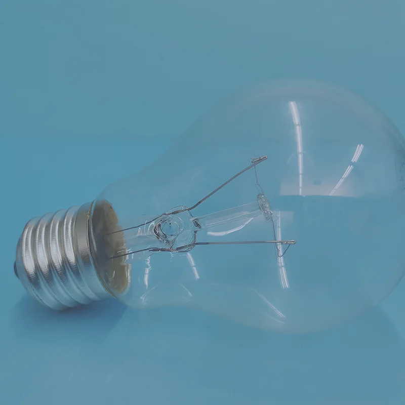 A55  base E27 25W 40W 60W 75W 100W 200W 110V/220V  clear glass incandescent bulb lamp light
