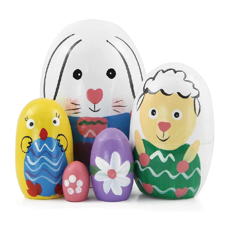 Кукла Матрешка из 5 яиц