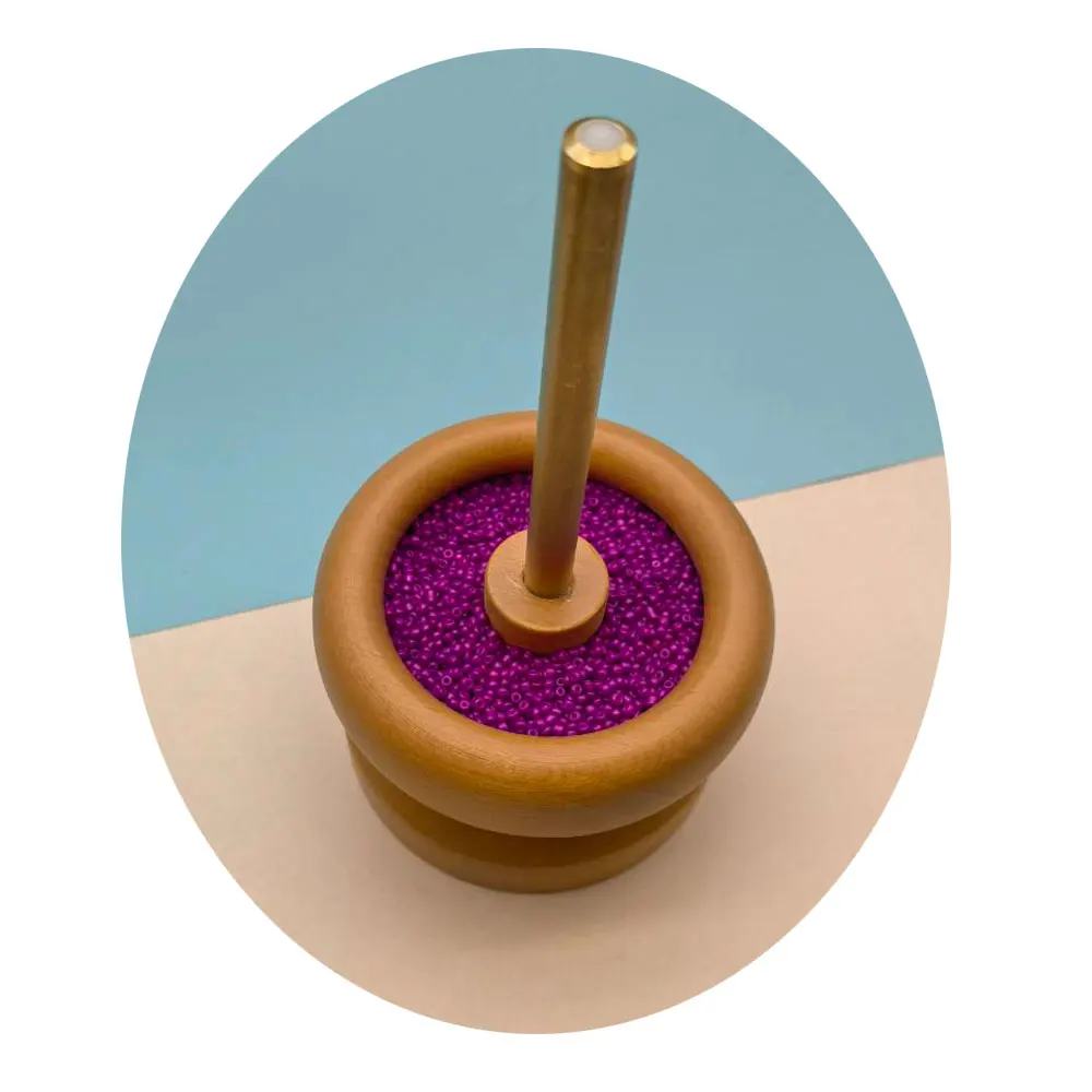 Factory Wholesale Bead Spinner for Jewelry Making Kit Wood Bracelet Necklace Spinner with Quick Changed Trays and Beading