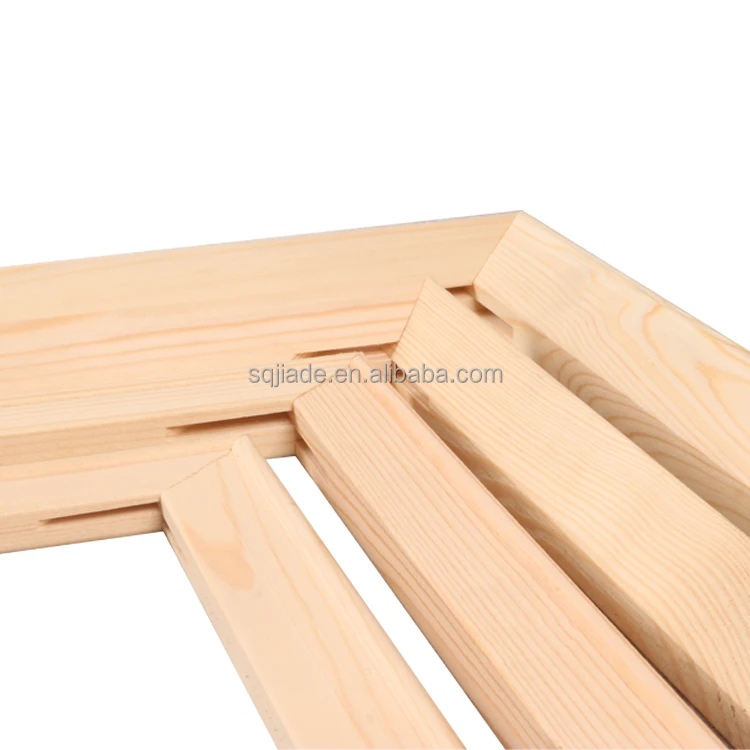 2022 Best Selling Pine Wood Canvas Frame Adjustable DIY Art Frame Strips Wooden Canvas Stretcher Bars For Wholesale