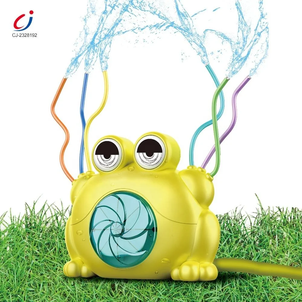 Chengji water sprinkler children summer garden yard playing funny cartoon frog outdoor water spray sprinkler for kids toys