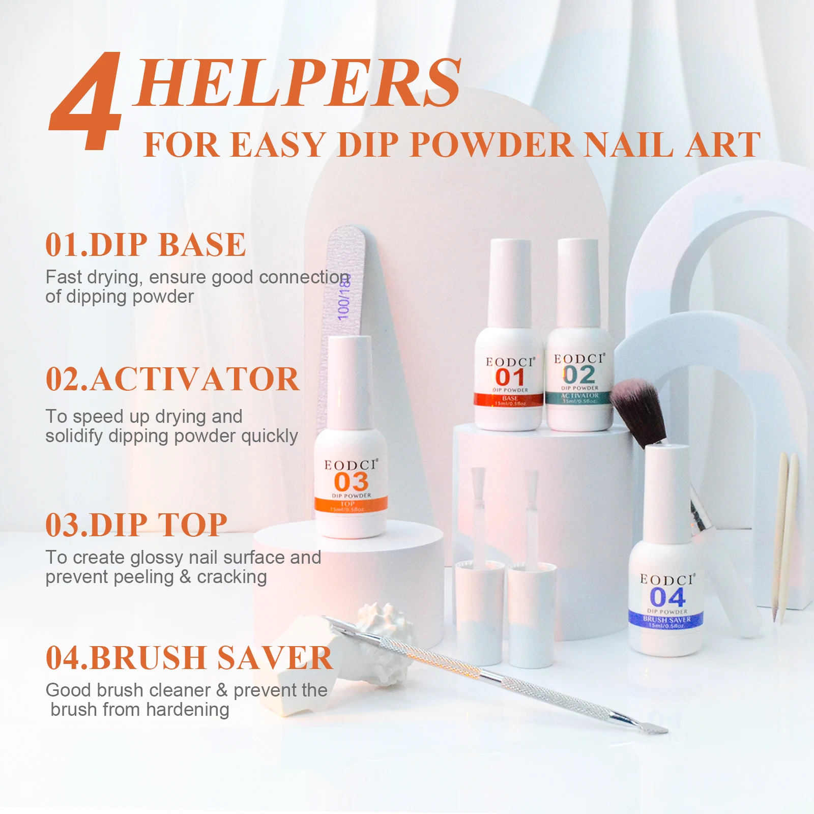 41Pcs Dip Powder Nail Kit Starter Set Nude Pink Dipping Powder System Liquid Set With Base & Top Coat