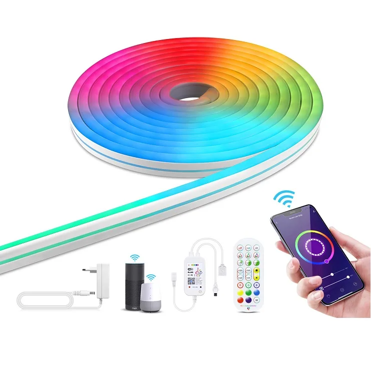 Высокое качество и оптовая цена RGB силиконовая Гибкая неоновая полоса свет неоновый комплект