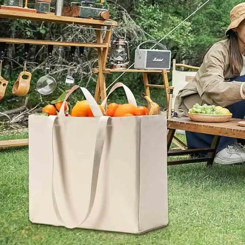 IDRYBAG Hot Sale Textile shopping bags Canvas Cotton Shopping Tote Bag With Custom Logo Printed