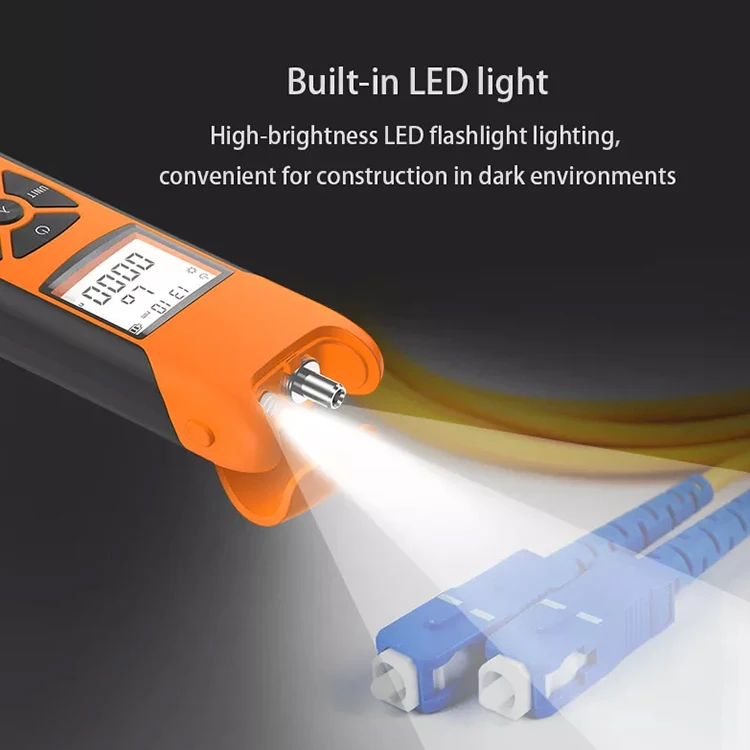 High Precision Optical Fiber Optical Power Meter Detector Mini Red Light All-in-one Fiber Optic Light Collector Red Light Pen
