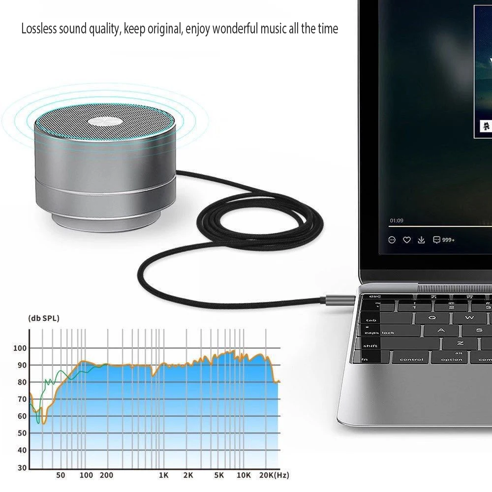 3 Pole  Cable 3.5mm car audio speakers audio jack 3.5mm audio cable  for iphone