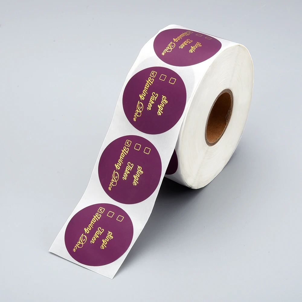 Custom Logo Printed Self-Adhesive Paper Label Waterproof Bottle Label Waterproof Stickers For Packaging