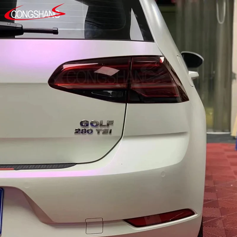 Car Body Decoration Glossy White Chameleon Car Vinyl Wrap