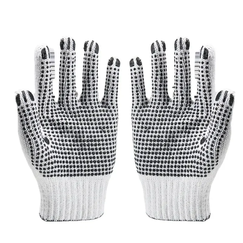 High Quality Cheap Labor Protection pvc dotted working gloves Safety Work pvc dotted cotton Knitted Cotton Gloves for sale