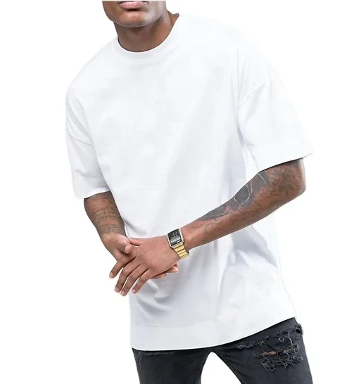 280gsm 100% Heavy weight Cotton Blank Custom t shirt Basic T-shirt Printing Logo black Plain unisex Oversized tshirts