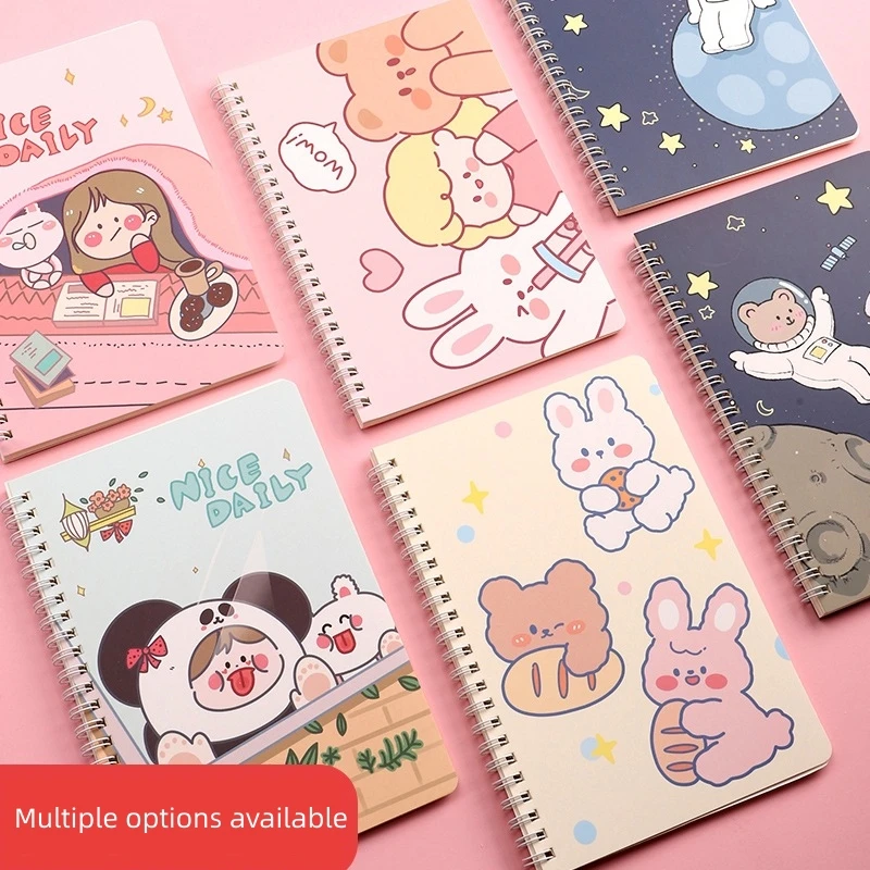 Wholesale Student Cute Notepad A5 Spiral Notebook Customizable Cute Journal Notebook Libretas