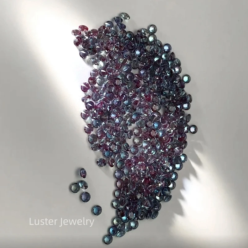 Luster  factory price color changing fancy stones alexandrite gemstone