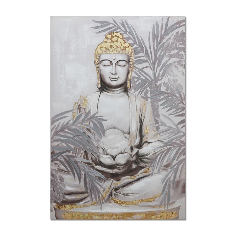 Wholesale Attractive Contemporary Handmade Wall Picture Decorative Buddha Art Paintings On Canvas