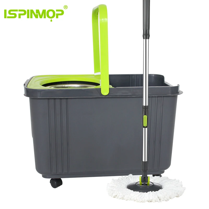 360 Rotating With Double Bucket Telescopic New Spin Mops