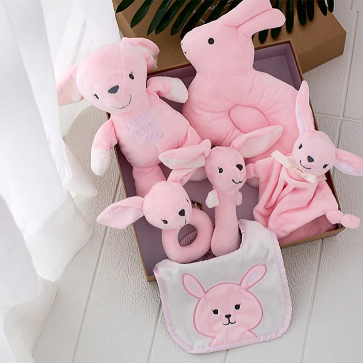 Оптовая продажа, мягкое милое одеяло для новорожденных, игрушка для малышей, подарочный набор