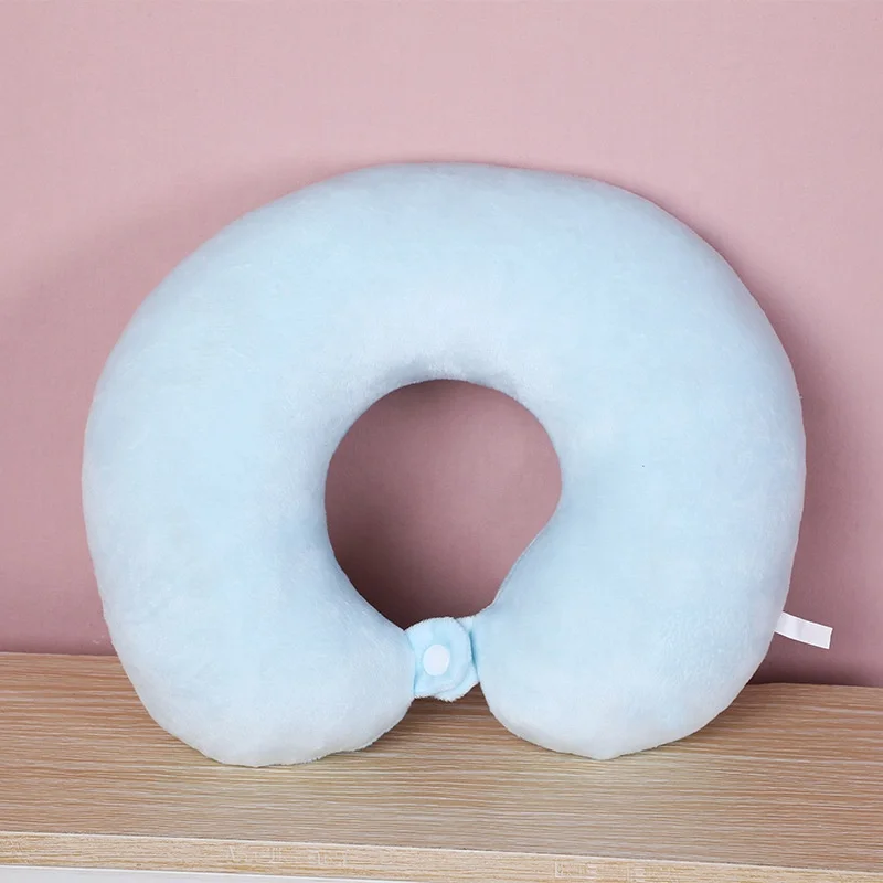 New Design Factory Customizable U-shape Cervical Massager Pillow Travel Neck Pillow Car Neck Pillow 100% Polyester Knitted 2 Pcs
