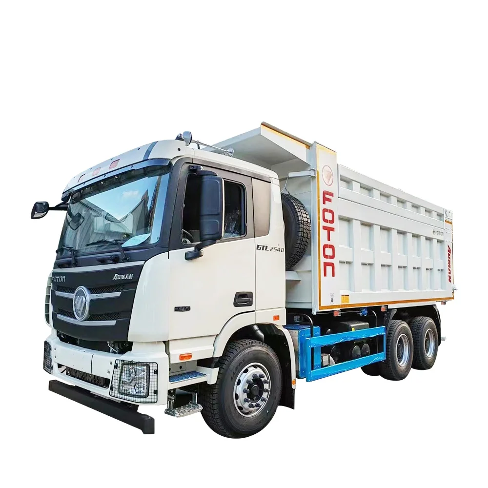 China Foton Heavy Duty GTL 6x4 Diesel Engine New Dumper Truck Camion Front Lifting Tipper Dump Truck