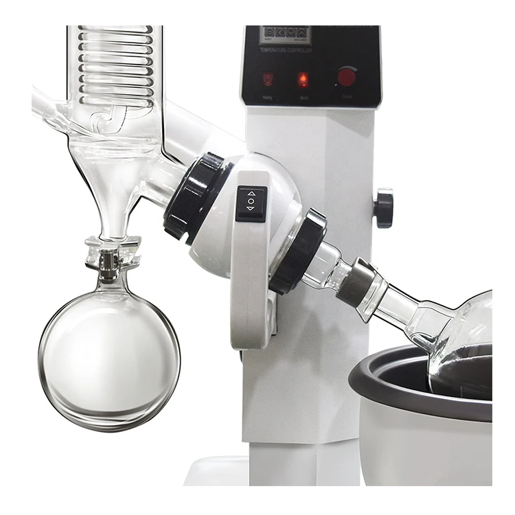 WTRE-02B Lab Distillation Equipments Small Vacuum Rotary Evaporator with 1L 2L Flask
