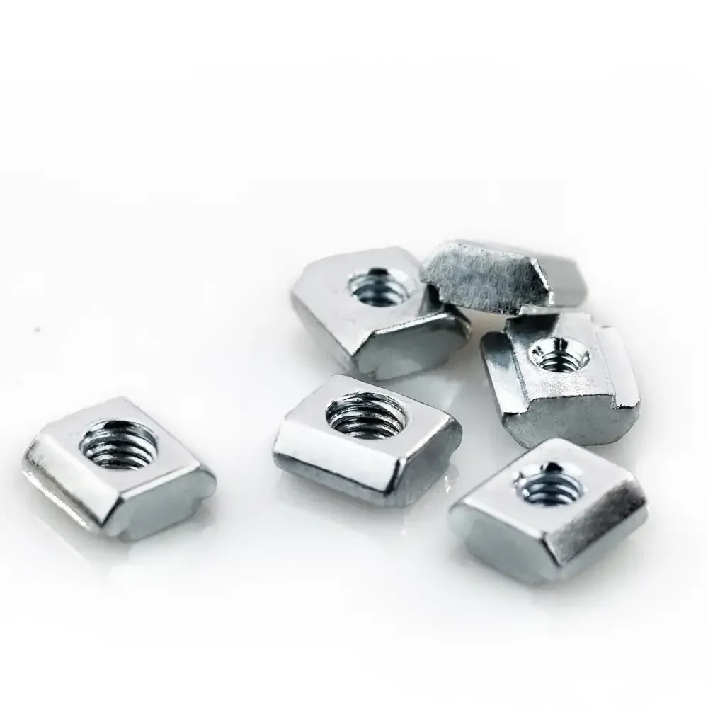 Wholesale Stainless Steel 40 series-M8 Sliding T-Nut industrial T Block Square Nuts for 4040/4080 aluminum profile V Slot T-Slot