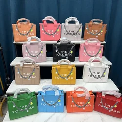 Новинка 2023, стильные роскошные женские ручные сумки, дизайнерские сумки с цепочкой от известных брендов, Женский Роскошный кошелек из искусственной кожи, сумка-тоут