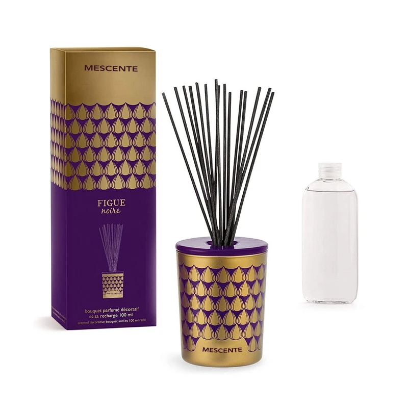 Mescente wholesale luxury custom private label aroma scented candle and reed diffuser gift set