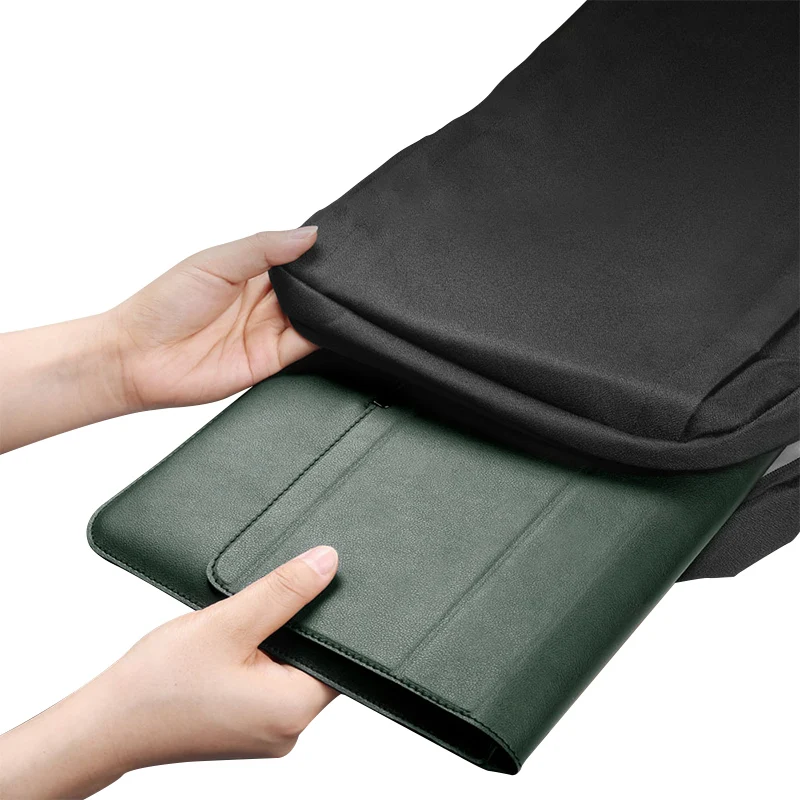 Top Seller Leather Laptop Case Ultra Slim Protective Computer Bag For MacBook