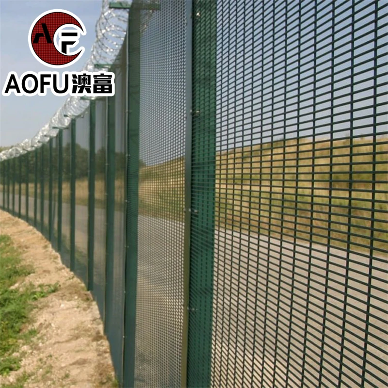Wholesale Prices High Quality Barbed Wire Mesh 358fence / Safety Airport Fence / 358 Anti Climb Fence