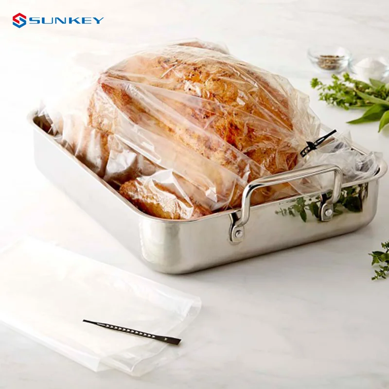 Wholesale Eco Friendly  Custom Logo Smell Proof Food Grade Nylon Turkey Oven Bags