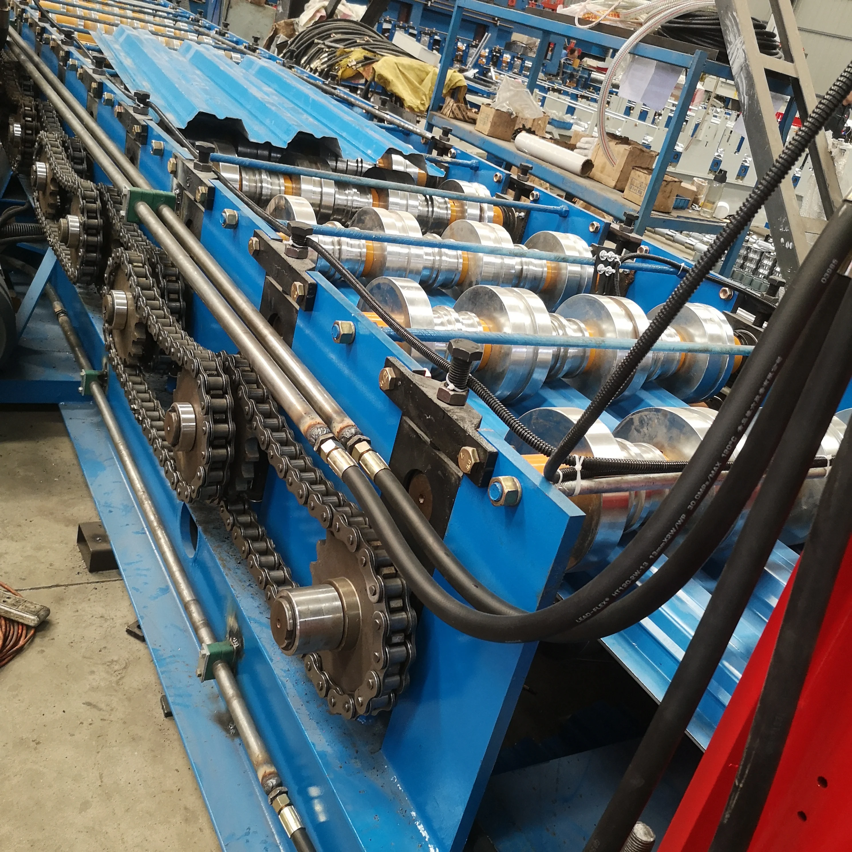 overseas service metal floor deck forming machine